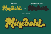 Minebold - Retro Bold Handwritten, a Script Font by ahweproject (Thumbnail 3 of 11)