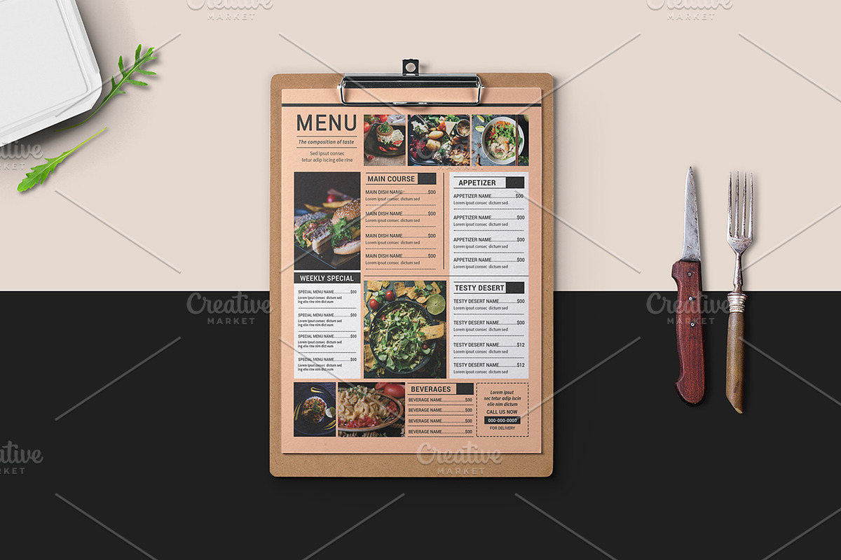 Food Menu | Restaurant Menu V1008, a Flyer Template by Template Shop (Photo 3 of 4)