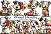 Whimsical Autumn Dog Clipart Bundle, a Seasonal Illustration by OK Design (Thumbnail 1 of 6)