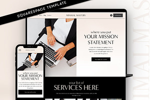 Minimal Squarespace Template 7.1