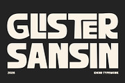 Glister Sansin - Display Font, a Font by Khoir (Thumbnail 1 of 9)
