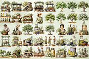 Watercolor Olive Clipart Bundle, an Illustration by NiiiNArt (Thumbnail 10 of 12)