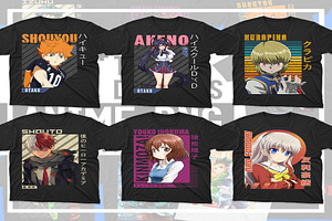 2800 Anime PNG T-shirt Designs