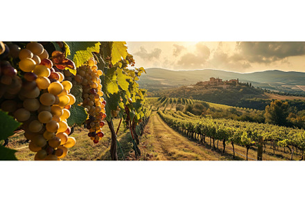Autumn harvest of white wine grapes, a Nature Photo by Neirfy
