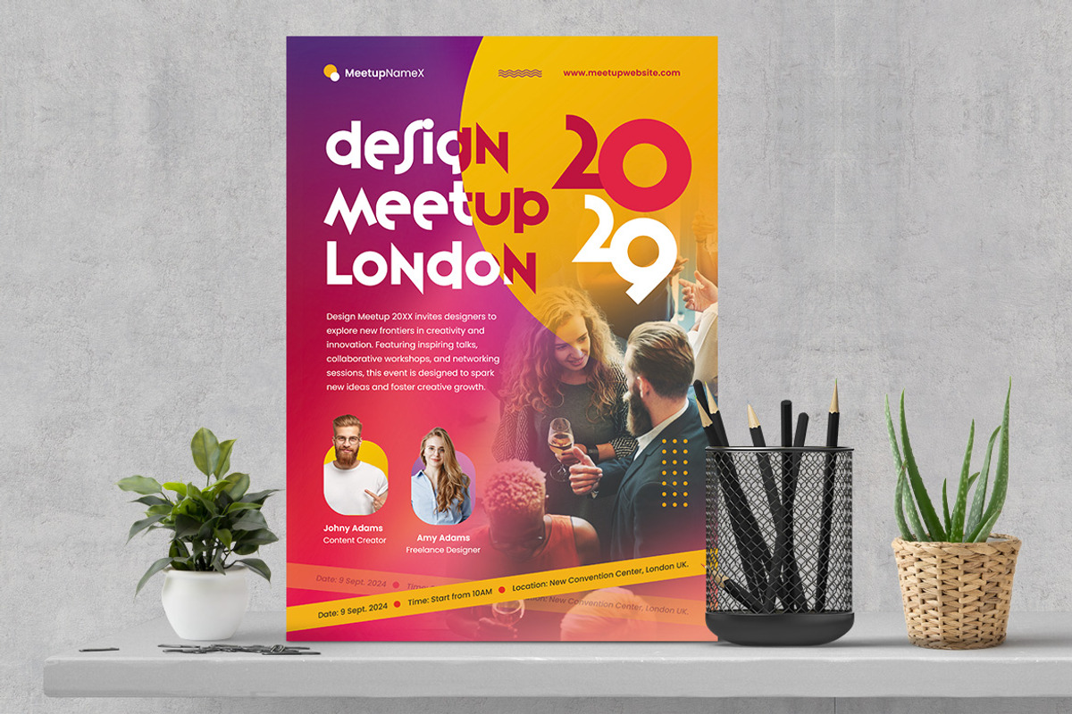 Conference Flyer Template, a Flyer Template by Boostock (Photo 4 of 4)