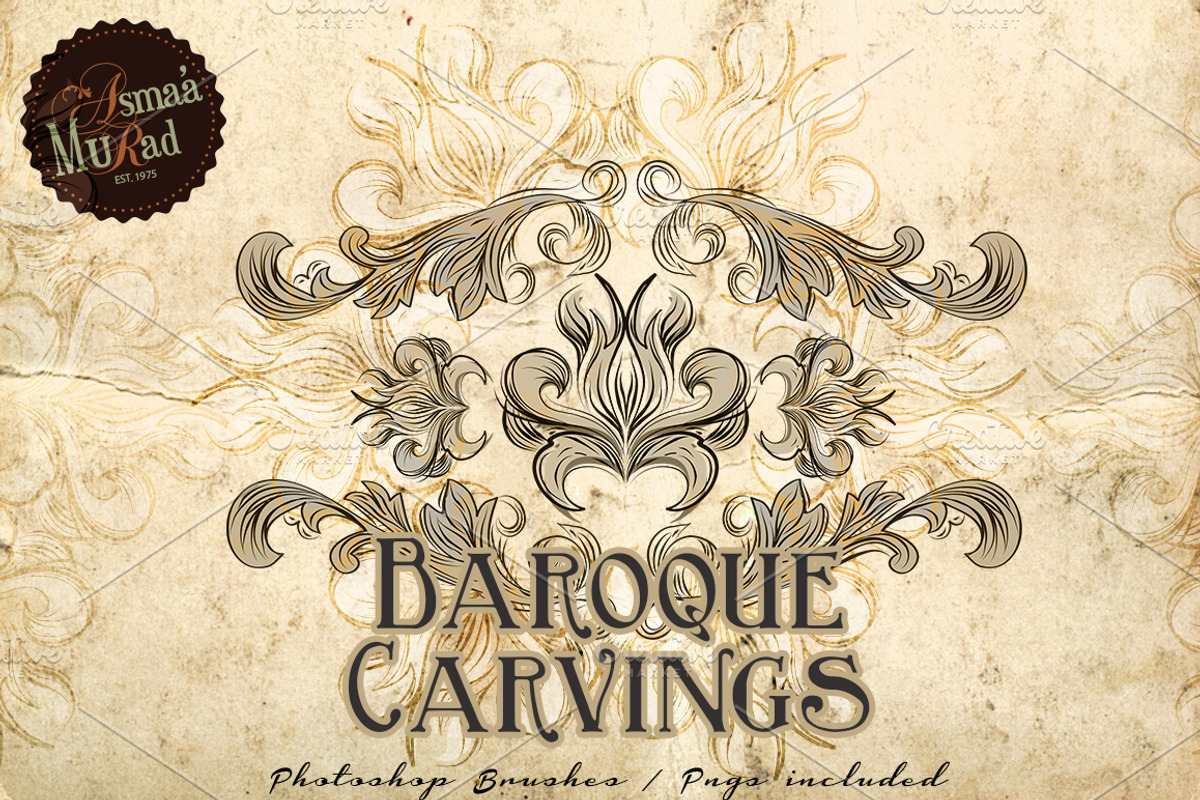 Baroque Photoshop Brushes-SALE! preview 4