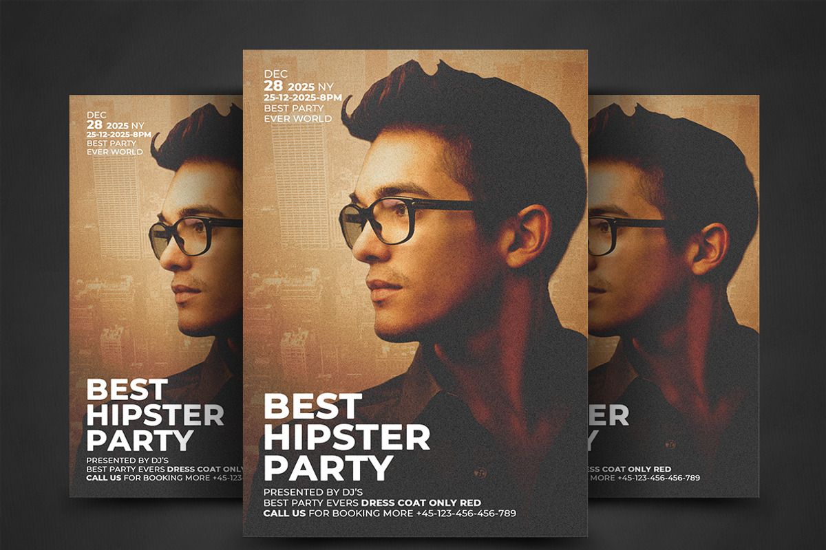 Hipster Party Flyer