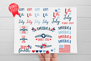 4th July Flowers & Wreaths Clipart, a Seasonal Illustration by MyClipArtStore (Thumbnail 4 of 6)
