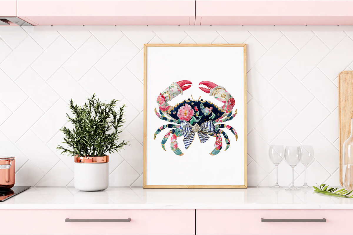 Preppy Summer Crab PNG Clipart, a Seasonal Illustration by Dream Creation (Photo 7 of 8)