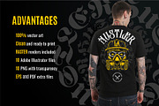 Hustler Skull Vector Art, a Decorative Illustration by Vecster (Thumbnail 7 of 7)