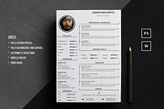Resume Word Template, a Resume Template by BixBar (Thumbnail 1 of 2)