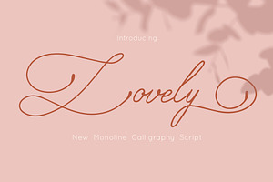 Lovely Monoline Script Font