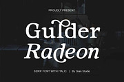 Gulder Radeon, a Serif Font by studiobasic (Thumbnail 1 of 9)