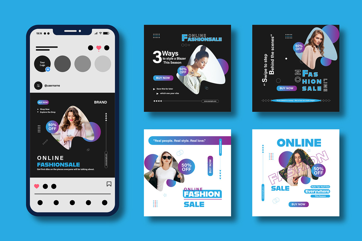 Stylish Fashion Sale Social Media, a Social Media Template by MightyDesign (Photo 1 of 8)