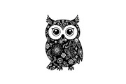Cute Owl Silhouette Bundle, an Illustration by yasushie (Thumbnail 11 of 31)