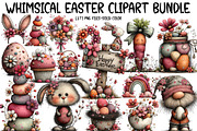 Whimsical Easter Clipart Bundle, an Illustration by Designworld (Thumbnail 1 of 7)