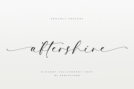 Aftershine Elegant Calligraphy Font