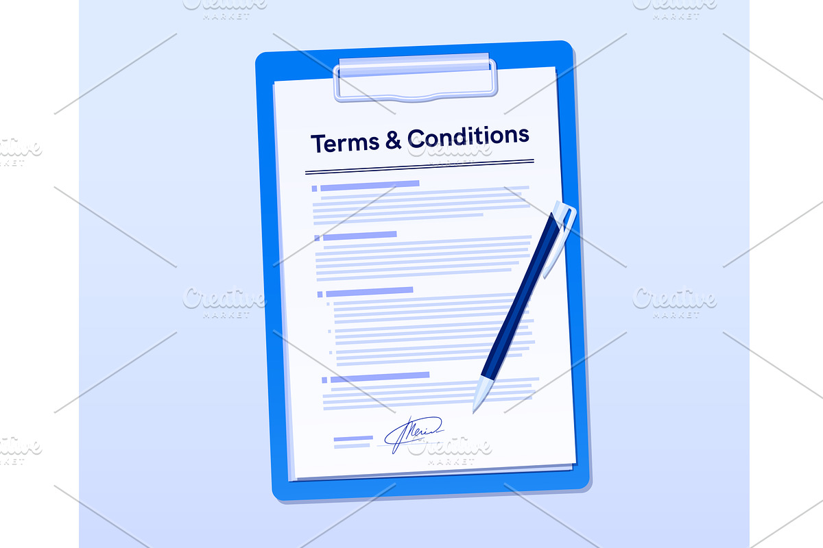 Terms and conditions, an Object Illustration by Buch&Bee