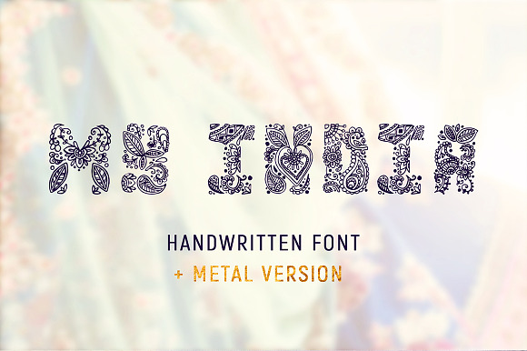 MY INDIA handwritten font preview 8