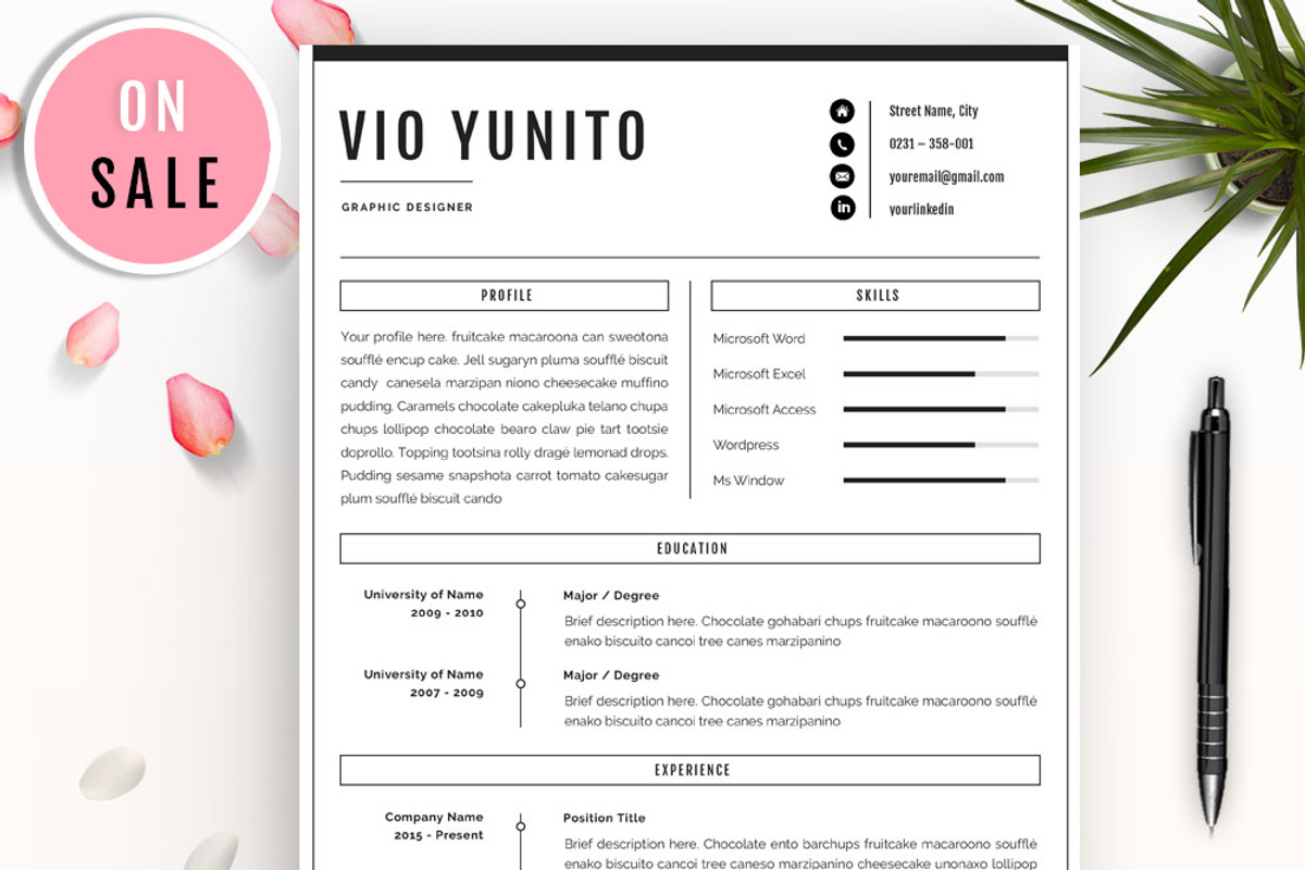 Professional Resume/CV Template, a Resume Template by GResume (Photo 1 of 5)