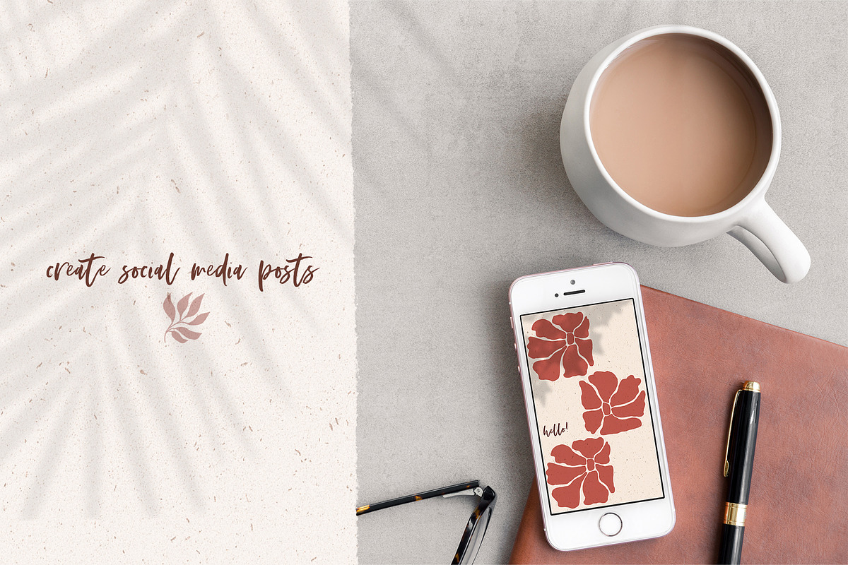 Boho Flower Stamps| Procreate & PS, a Brush Add-On by Sweet Fig (Photo 8 of 9)