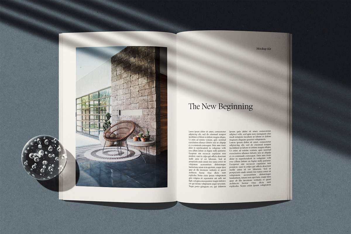 A4 Magazine Mockup Kit, a Print Template by Mint Actions (Photo 3 of 10)