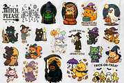 70 Halloween PNG Bundle + Bonus card, a Seasonal Illustration by Smillyy Threads (Thumbnail 2 of 15)