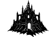 Fantasy Castle Silhouette, an Object Graphic by Creativeshirt (Thumbnail 17 of 20)
