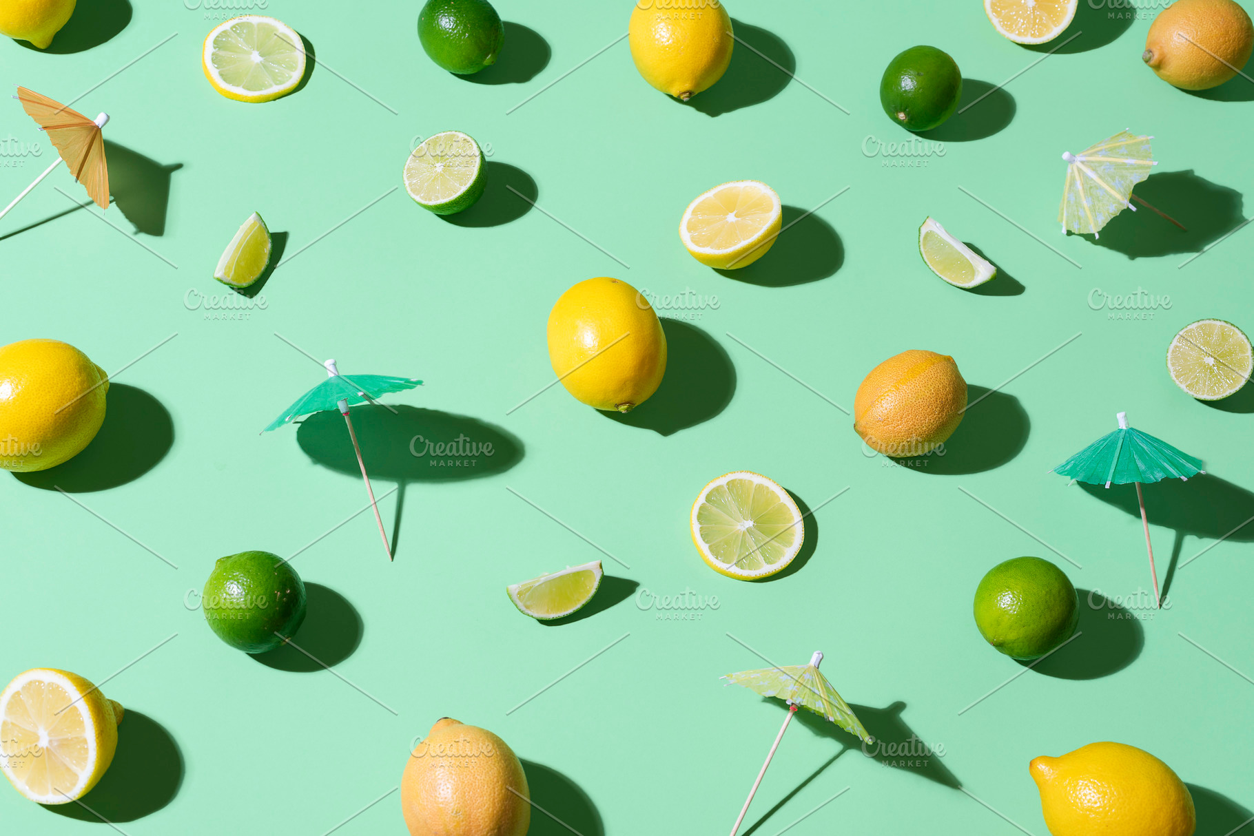 Limes, lemons and cocktail umbrellas, a Food & Drink Photo by YesPhotographers