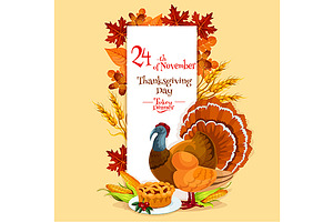 Thanksgiving Day Invitation Card