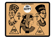 Egypt - Procreate Tattoo Stamp Set, a Brush Add-On by LA Studio Sthlm (Thumbnail 2 of 7)