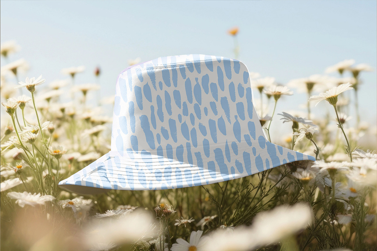 Blue Painted Texture, a Pattern Graphic by MalyskaStudio (Photo 11 of 15)
