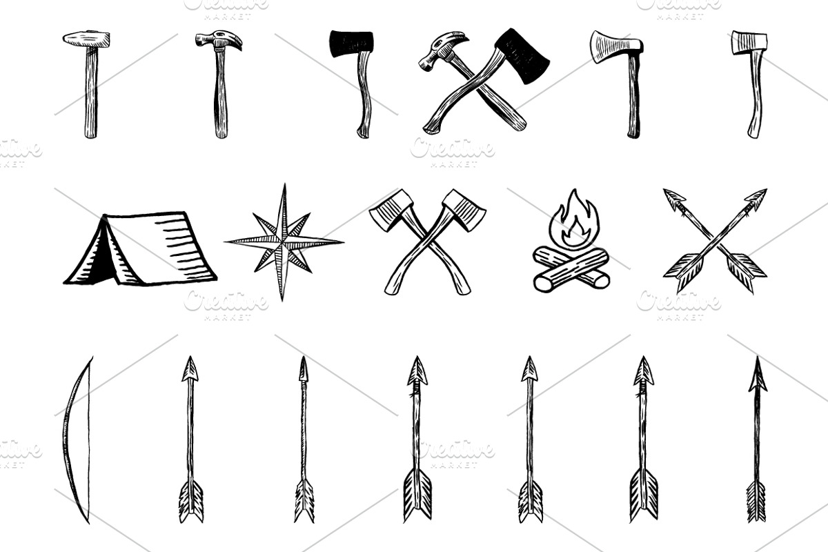 Rustic Clipart Volume 1 - AI PNG EPS, an Object Graphic by BirDIY Design (Photo 6 of 11)