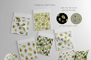 Avocado watercolor set, a Food Illustration by Daryartsy (Thumbnail 4 of 5)
