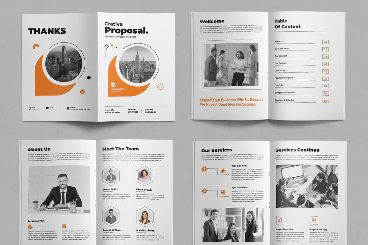 Creative Proposal Design Template, a Brochure Template by ContestDesign (Photo 2 of 3)