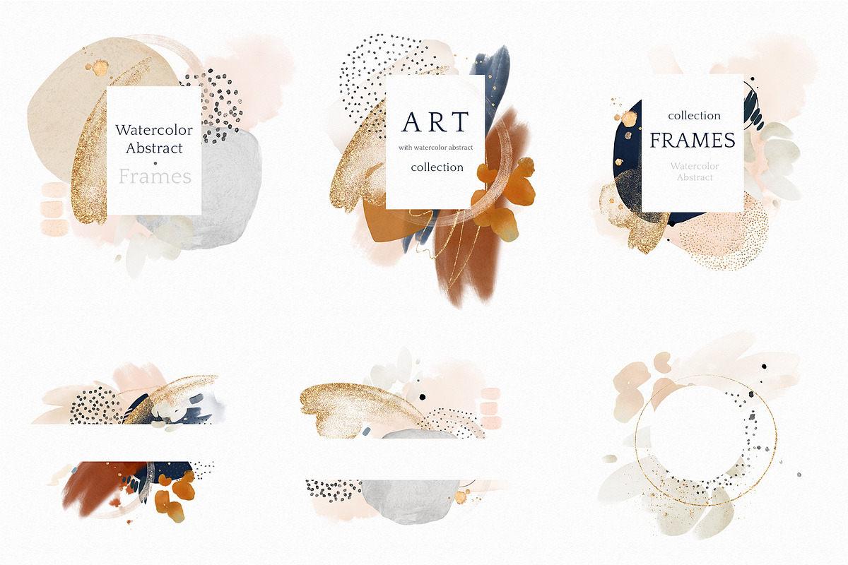 Abstract collection watercolor art, a Texture Graphic by Lisima (Photo 6 of 21)