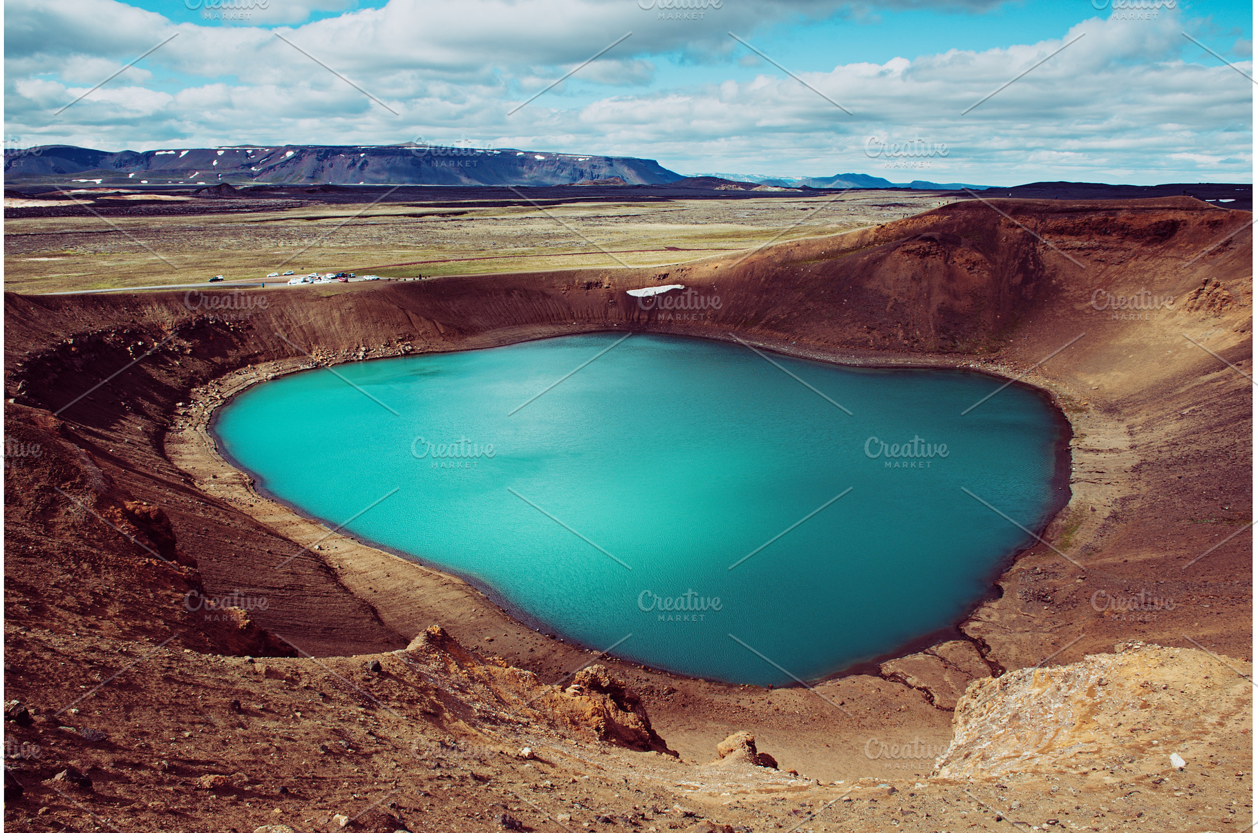 Volcano crater Viti, a Nature Photo by Nature and travel