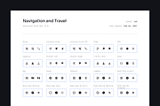 Navigation and Travel Icon Set, a Solid Icon by 123done (Thumbnail 2 of 3)