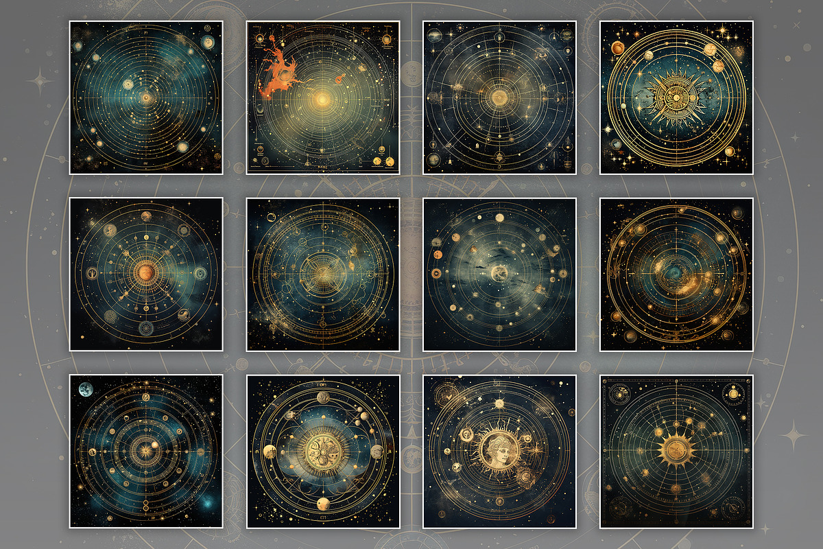 Astrology Cosmic Adventure, a Texture Graphic by Fun Digital (Photo 3 of 4)