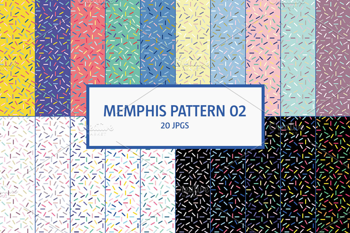 MEMPHIS STYLE, a Pattern Graphic by BÉZIER SQUAD (Photo 4 of 9)
