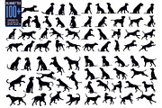 Collection of dog silhouettes, an Illustration by Creative_View (Thumbnail 1 of 5)