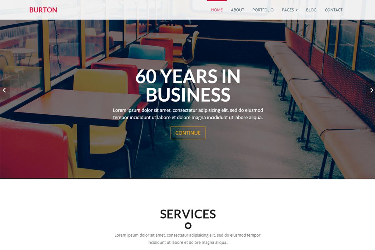Burton - Multipurpose Template, a Bootstrap Template by Studio Ember