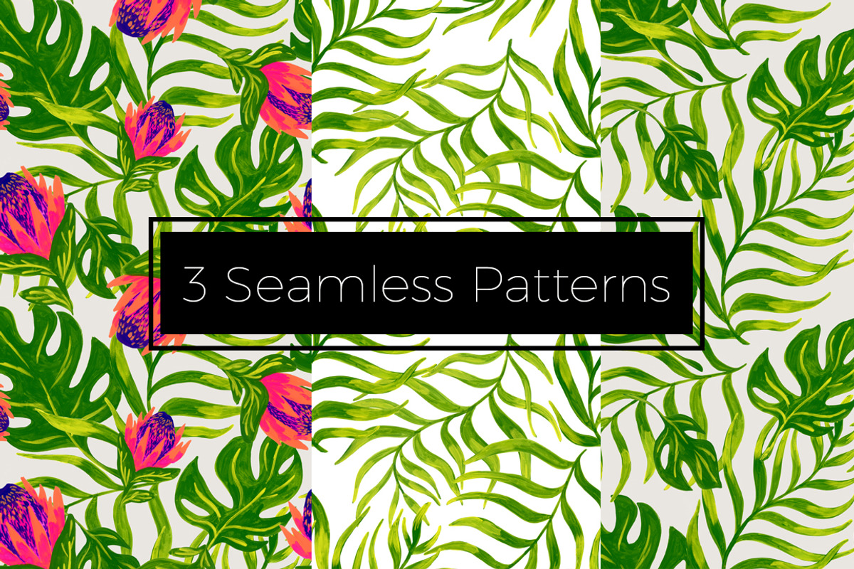 Tropical Design Pack, a Pattern Graphic by Tigrechat Design Lab (Photo 4 of 5)