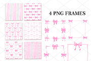 Watercolor Pink Coquette Bow PNG, a Decorative Illustration by PatternPalette (Thumbnail 5 of 5)