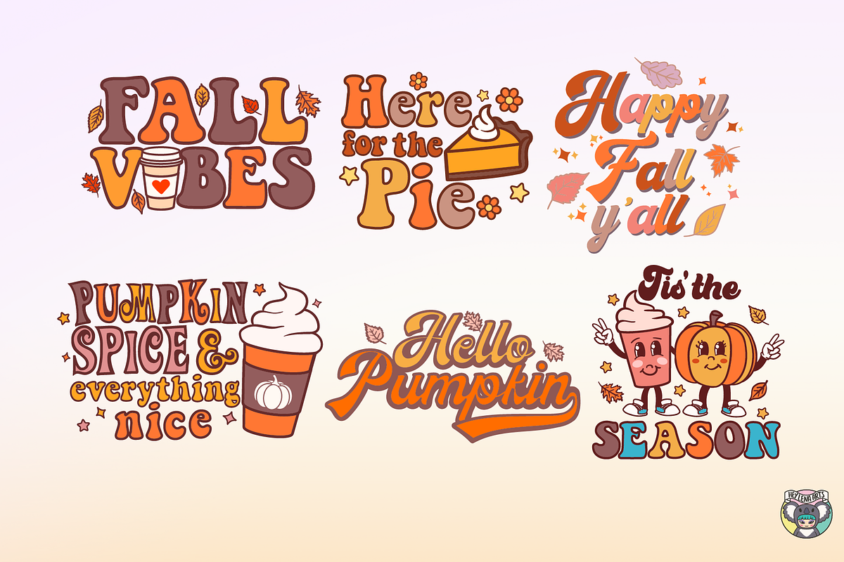 Fall svg bundle, Retro Fall svg, an Object Graphic by HeyLenaArts (Photo 2 of 5)