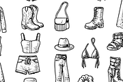 Vintage Fashion Icons Vector Set, an Object Graphic by RT Studio (Thumbnail 2 of 3)