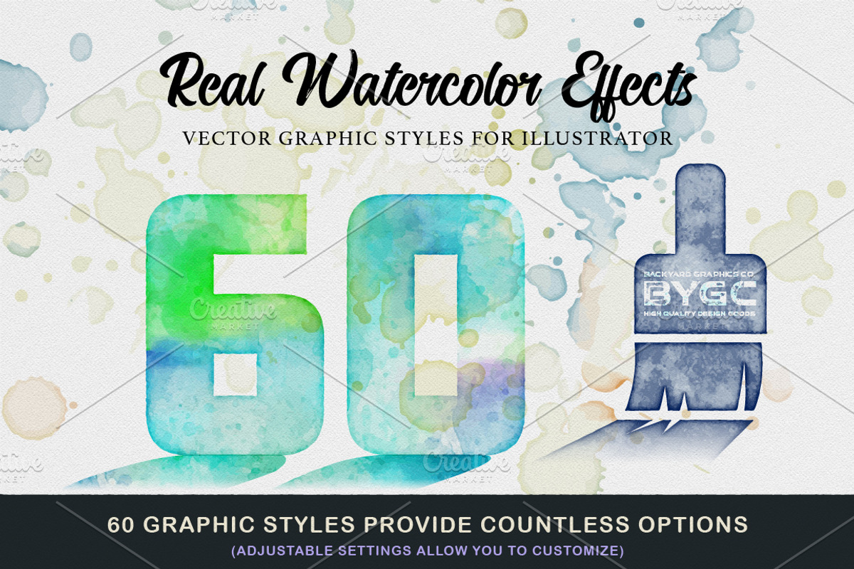WaterPress Vector Watercolor Effects preview 2