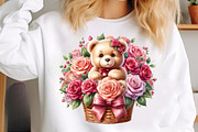 Valentines Basket Clipart Bundle, an Illustration by SinaCreation (Thumbnail 7 of 11)