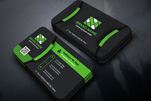 Dark Real Estate Card, a Business Card Template by Mohammad Sarfaraz