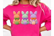 Faux Yarn Easter Bunnies png, an Illustration by Watercolor design (Thumbnail 4 of 6)